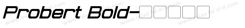 Probert Bold字体转换